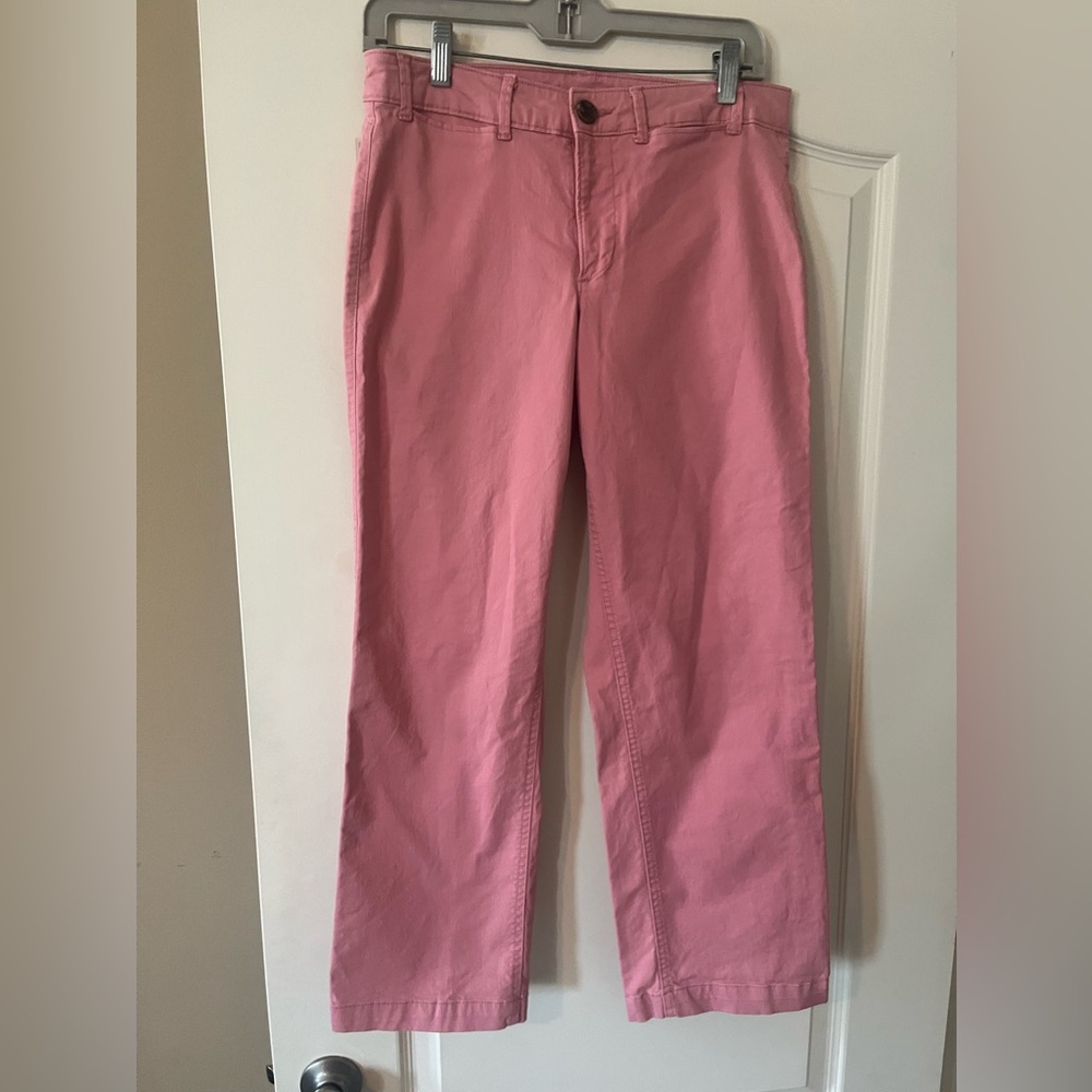 Old Navy Pink Melon Color Women's khaki Cropped Pants size 4 - Picture 1 of 16